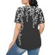 thumbnail image 5 of Tops Cortos para las Mujeres Cuello Redondo Suelto Impreso de Manga Corta, Tops Sueltos para las Mujeres, 5 of 5