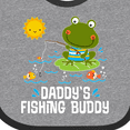 thumbnail image 4 of Inktastic Daddys Fishing Buddy Cute Frog Boys or Girls Baby Bib, 4 of 4