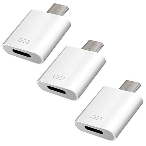 Charger Adapter, Lightning Female to Micro USB Male Fast Charge and