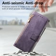 thumbnail image 2 of ELEHOLD for Samsung Galaxy Z Fold 7 Case, Detachable Magnetic Premium Flip Soft PU Leather Credit Card Slots RFID Blocking Kickstand Shockproof Protective Case for Samsung Galaxy Z Fold 7,Purple, 2 of 9