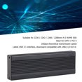 thumbnail image 4 of SSD Enclosure, LED Indicator USB 3.1  M.2 Enclosure 10Gbps Ultrathin Design  for 2280mm Black, 4 of 7