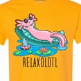thumbnail image 4 of Inktastic Relaxolotl Cute Axolotl on Summer Vacation T-Shirt, 4 of 5