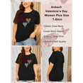 thumbnail image 5 of Anbech Merry Christmas Shirts for Women Graphic Plus Short Sleeves Tees Xmas Plus Size T-Shirt with Round Neck, 5 of 14