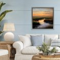 thumbnail image 3 of Stupell Industries Traditional Warm Marshland Sunset Gray Floating Frame Canvas Art, 25 x 25, by Petals Prints Design, 3 of 8