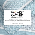 thumbnail image 4 of Striped Quilt Set - Lightweight, Soft, All-Season - 3-Piece Reversible Paisley Bedding Set (King / California King, Blue), 4 of 6
