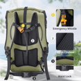 thumbnail image 3 of Mochila impermeable Iculbag Dry Bag 30 L con tapa enrollable, color verde, 3 of 6