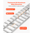 thumbnail image 3 of KFFKFF Loading Ramps, 2 Pcs 108 x 15 in, Durable Aluminum and Heavy-Duty Trailer Ramp Set with Anti-Slip Plates, 10000 Lbs Combined Capacity, 3 of 8