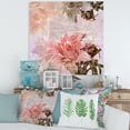 thumbnail image 2 of Flowers Vintage In Pastel Colors 36 in x 36 in Painting Canvas Art Print, by Designart, 2 of 4