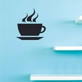 thumbnail image 2 of Hot Coffee Tea Beverage Cafe Shop Kitchen Cartoon Wall Sticker Art Decal for Girls Boys Room Bedroom Nursery Kindergarten House Fun Home Decor Stickers Wall Art Vinyl Decoration Size (20x18 inch), 2 of 3