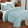 thumbnail image 2 of Better Trends Chenille Bedspread For King Size Bed 100% Cotton Medallion Design Lightweight Bedspread for all Season 120" x 110" Heirloom Collection (Blue), 2 of 6