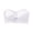 White, variant on Girls Strapless Bra Bandeau Bras Clear Straps Wireless Kids Tube Top Seamless Bra