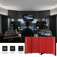 thumbnail image 3 of Graflsoa Foldable Portable Soundproof Shield with 5-Panel Design, ABS+Sponge Construction, Red Color, Ideal for Outdoor Recording and Noise Reduction, 3 of 6