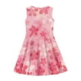 thumbnail image 4 of Suhoaziia Princess Dress Up for Girls Adorable Swing Midi T-Shirt Dress Minimalism Lightweight Princess Dress,Pink Cherry Blossoms Swing Midi T-Shirt Dress Size 11-12 Year Old, 4 of 6