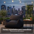 thumbnail image 4 of Abbraccia Silla de aire inflable, sofá cama plegable, material de paracaídas, exterior, portátil, 4 of 6