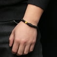 thumbnail image 4 of Eosunjian Unisex Constellation Bracelet Natural Agate Beads Elastic Strap Zodiac Star Sign Distance Friendship Prayer Blessing Bracelet Good Luck Wrist Jewelery Holiday Gift Capricorn 19cm, 4 of 13