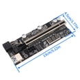 thumbnail image 2 of Tarjeta PCI-E Riser Tarjeta adaptadora PCI-Express con pantalla digital 1x a 16x Extender Accesorio para computadora tholdsy EL004951-00B, 2 of 2