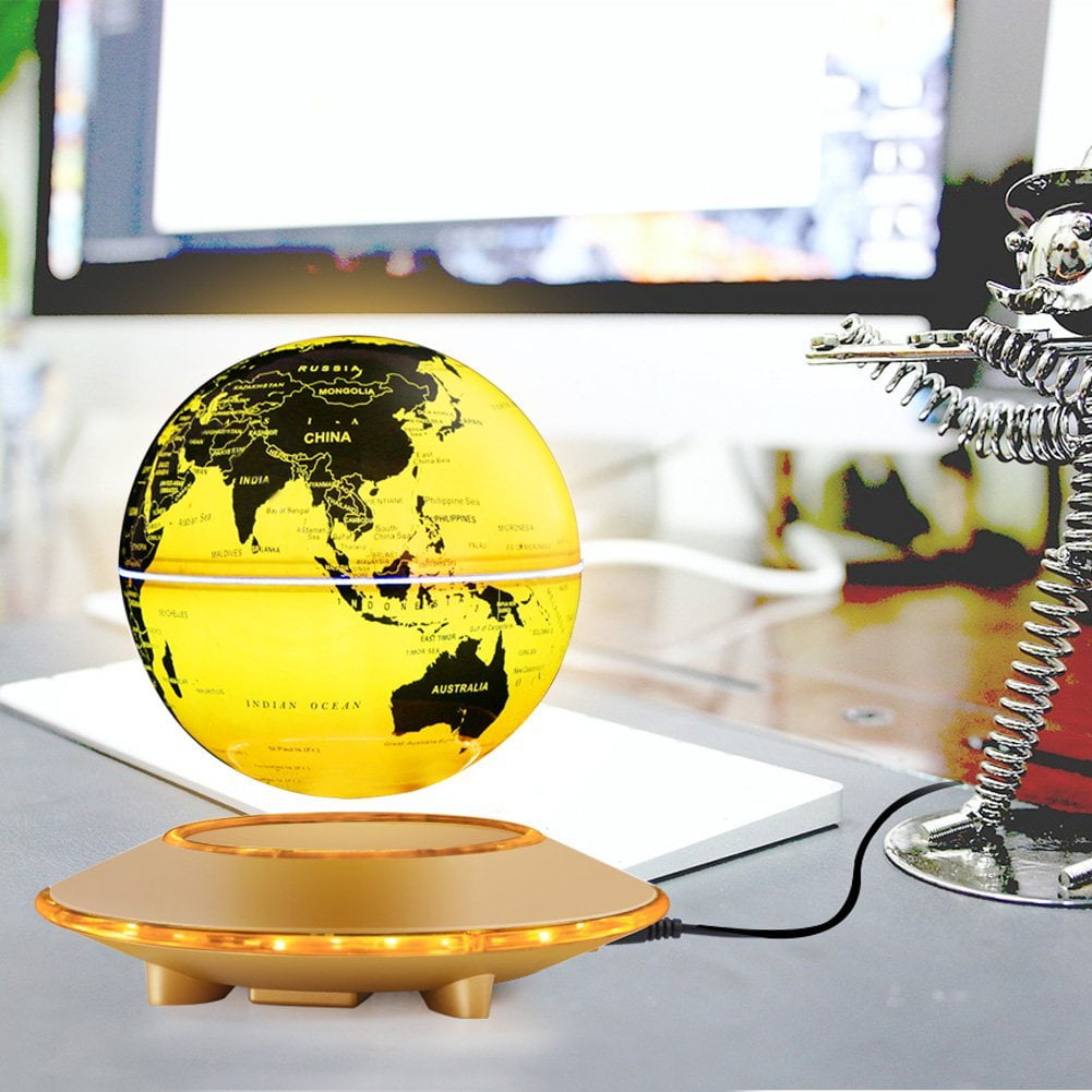 WALFRONT Levitation Floating Globe, 8 Rotating Ball Anti