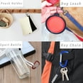 thumbnail image 5 of GOGO 60Pcs D-shaped Carabiner with Spring Snap Hooks, 2 Inch Carabiner Clip Key Holders - Black, 5 of 7