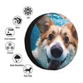 thumbnail image 4 of Balery Sea Swimming Corgi Cubiertas para Neumáticos - Protector Resistente para Neumáticos de Camioneta, SUV, Remolque, Camper y RV-14 inch, 4 of 6