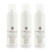 Hairitage Down to the Basics Dry Shampoo Spray, Fragrance Free, 4.2 oz (Pack of 3)