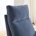 thumbnail image 5 of Modern Accent Rocking Chair with Two Side Pocket, High Backrest Living Room Lounge Armchair with Padded Back Cushion and Solid Wood Base for Home Office, Navy, 5 of 7
