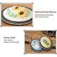 thumbnail image 4 of 4 Packs Embroidery Necklace Kits, Embroidery Pendant Kit Mini Cross Stitch Kit with Hoop, Necklace, Pendant, Stamped Pattern Cloth, Instructions, etc., Embroidery Kits for Adults, 4 of 6