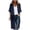 Navy, variant on Women's Open Front Cardigan Batwing Sleeve Tunic Cover-Up Casual Loose Knit Top Beach Boho Layering Shirt, Red S