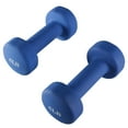 thumbnail image 5 of DZT1968 Non-Slip Grip Dumbbell Set, Blue, 12 lb, 5 of 9