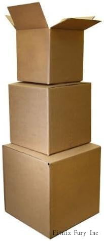 The Boxery 6X4x4'' Corrugated Shipping Boxes 100 Boxes - Walmart.com