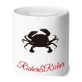 thumbnail image 1 of Modèle de Crabe Noir Organisme Marin Riche et Riche Banque Boîte d'Épargne Pièce, 1 of 1