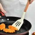 thumbnail image 4 of Utensilios de cocina de silicona | Mango de madera, utensilios de cocina antiadherentes, resistentes al calor, 4 of 5