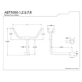 thumbnail image 2 of Kingston Brass Kingston Brass Support de Poteau de Douche Vintage, 2 of 2