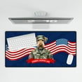 thumbnail image 4 of Happy Father's Day Honoring Veterans Airedale Terrier in Army Uniform Desk Mat Full Keyboard Mouse Pad Dale Waterside Dog Lover Large Mousepad - 13007, 4 of 5