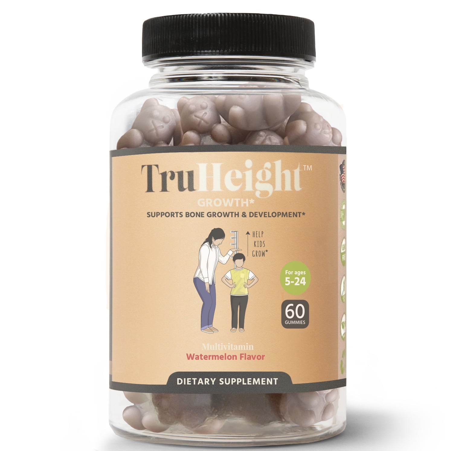 TruHeight Gummies Grow Taller with Vital Nutrients for Kids, Teens
