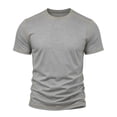 thumbnail image 4 of Ceisia Men's Contrast Stitch Crew Neck Short Sleeve T-Shirt Multi-Color Pack Gray M Gifts for Father, 4 of 8