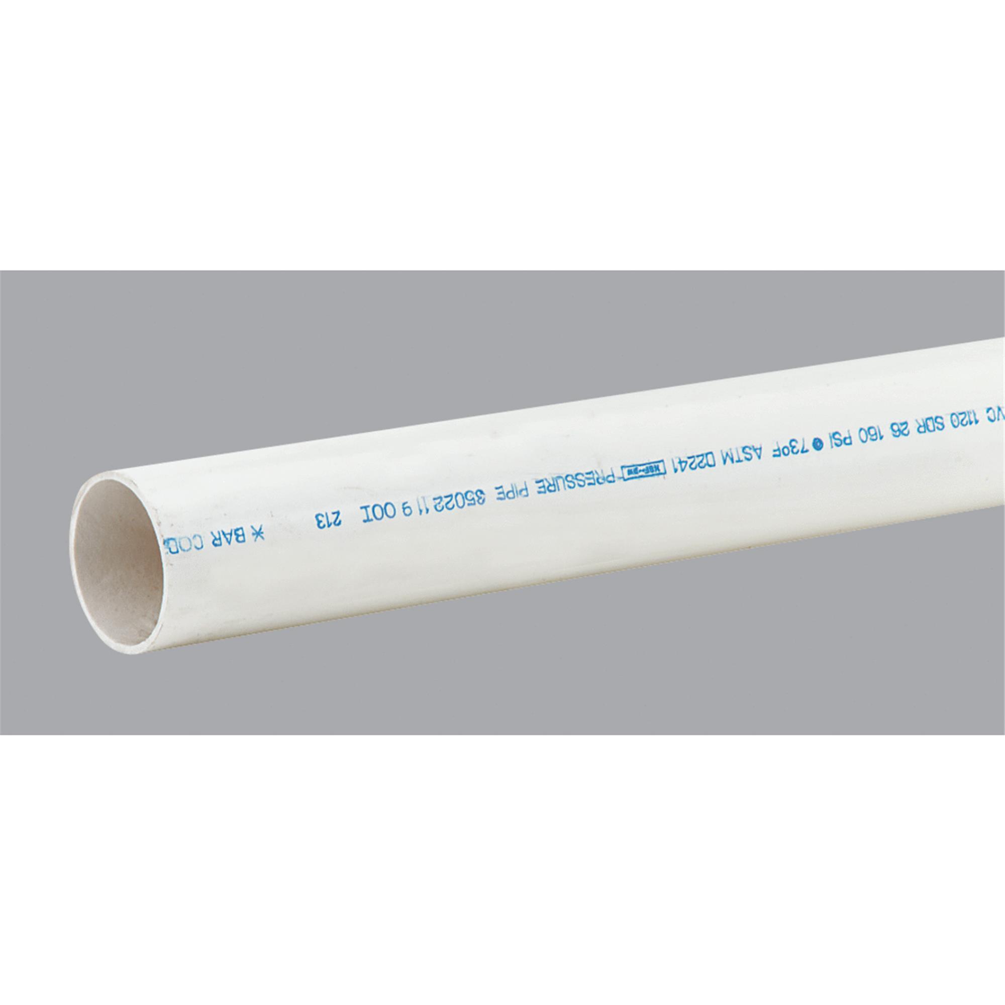 Charlotte 10 Ft. PVC Cold Water Pressure Pipe, SDR 26