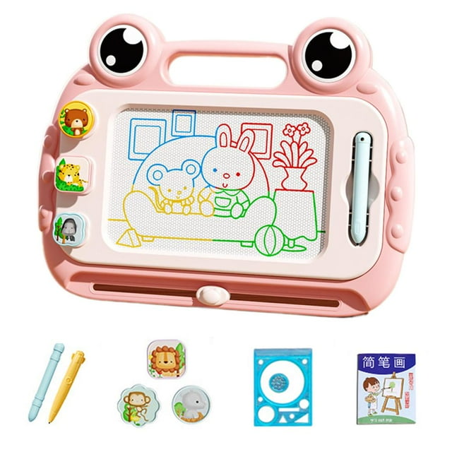 LZYWOD Magnetic Drawing Board for Children, Erasable Graffiti Sketch Pad for Toddlers, Educational Toy for Creative Enlightenment & Learning, Multi-Color