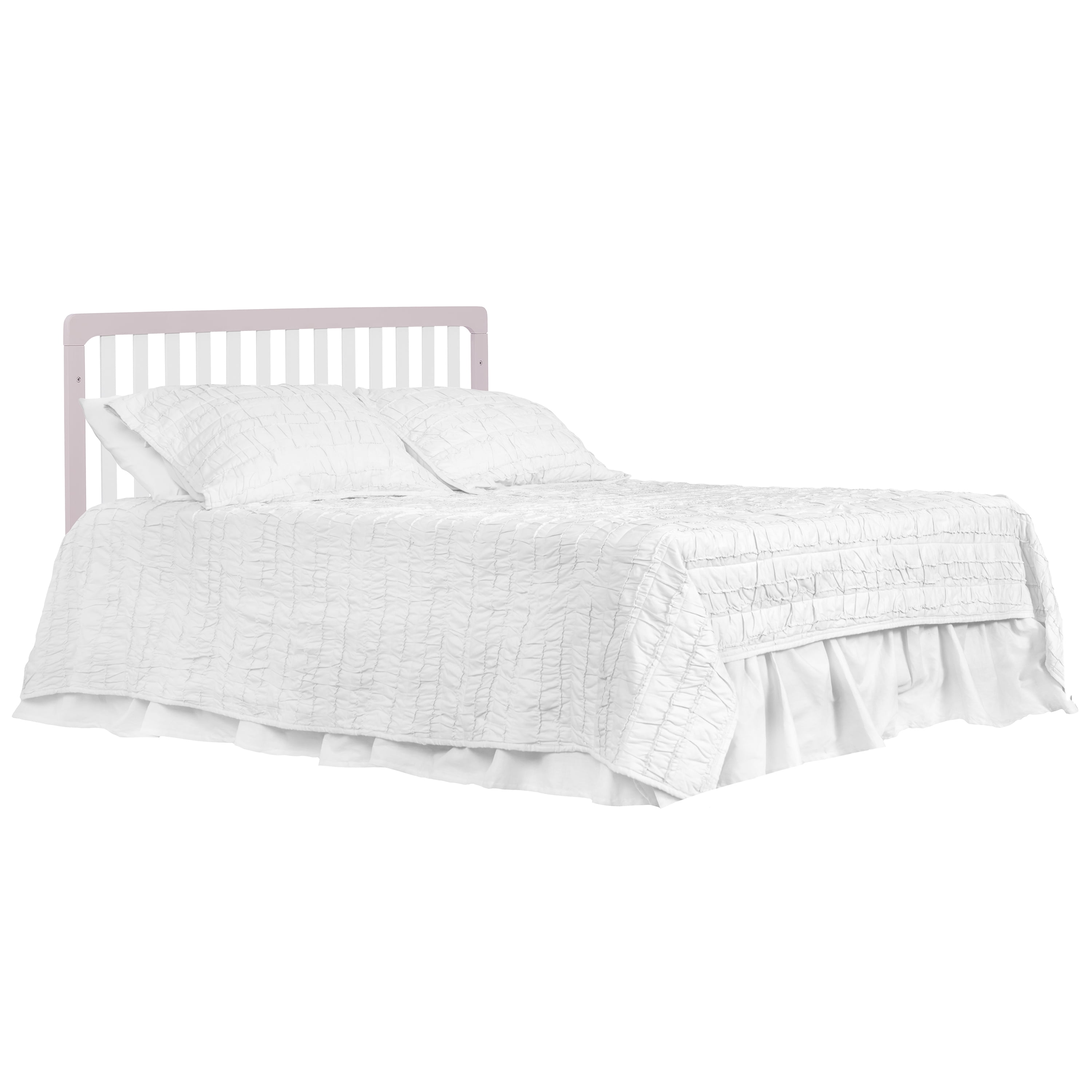 Dream On Me Ridgefield 5-in-1 Convertible Crib, Blush Pink and White