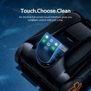 iGarden Robotic Pool Cleaner K Series, Cordless Pool Vacuum Robot for Inground & Above Ground Pools, Smart Navigation, Touchscreen, Self-Parking, Cleans Floor, Wall & Waterline, 220 Min