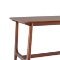 thumbnail image 3 of Pemberly Row 60" Mid-Century Wood Dining Table with Trestle Base in Walnut, 3 of 13