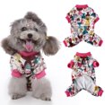 thumbnail image 3 of Pijamas de poliéster para mascotas monos cálidos para perros de invierno suave (Multicolor L) Sywqhk Libre de BPA, 3 of 9