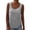 Grey, variant on Sparkly Sequin Tank Tops for Women Scoop Neck Loose Fit Shiny Sequins Sleeveless Shirt Rave Party Clubwear