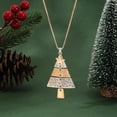 thumbnail image 4 of Christmas Necklace for Women Christmas Tree Star Pendant Necklace Xmas Tree Necklace Jewelry for Festival New Year Party, 4 of 14