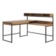 thumbnail image 1 of Sauder Manhattan Gate Engineered Wood L-Shaped Desk in Sindoori Mango/Black, 1 of 12