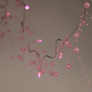 Perfect Holiday 20 LED Beads String Light Battery Operated - Pink