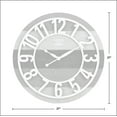 thumbnail image 4 of FirsTime & Co. White And Gray Shabby Planks Wall Clock, Farmhouse, Analog, 27 x 1.75 x 27 in, 4 of 4