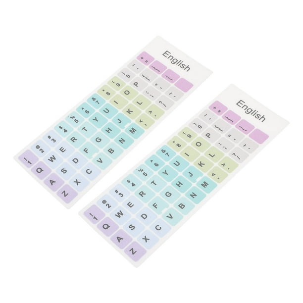 unbranded Sticker Adhesivo Para Universal Inglés En Colores Múltiples Para Laptop Y Notebook