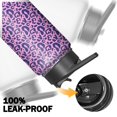 thumbnail image 5 of Leopard Print Insulated Stainless Steel Water Bottle with Straw & Cleaning Brush – 18 Oz | Leakproof, BPA-Free, 304 Stainless Steel, Wide Mouth, Travel Mug for Car, Gym, Office, 5 of 5