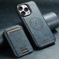 thumbnail image 3 of Allytechgroup Wallet Case for iPhone 16 Pro, Compatible with MagSafe Detachable Pocket Wallet Magnetic Card Bag PU Leather Case with Kickstand Credit Card Slots Wireless Charging, Blue, 3 of 9