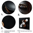 thumbnail image 3 of Designart "Minimalist Ebony Violin V" Food & Beverage Wall Art - Traditional Black Fruits Entryway Wall Art Print, 3 of 6
